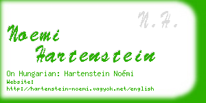 noemi hartenstein business card